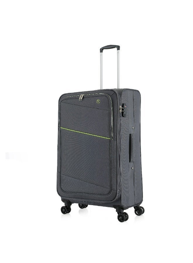 اتش تي طقم حقائب سفر من 3 قطع من H.T | حقائب سفر ذات غلاف ناعم | طقم حقائب سفر خفيفة الوزن قابلة للتوسيع بعجلات (82 لترًا، حقيبة سفر خفيفة الوزن) (كبيرة الحجم 28 بوصة) - Image 2